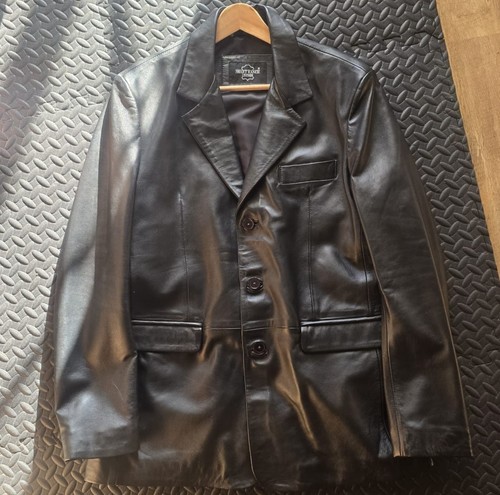 Leather jacket blazer mens - blazer,