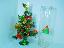 Vintage Small Christmas Tree 18" by Sainsburys with Mini Decorations  Very Retro