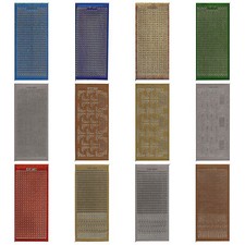 Circles/Beads/Borders Peel Offs - Colourful stickers for card-making - BOGOF