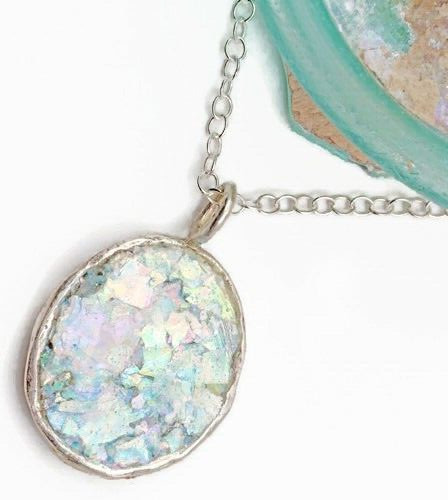 Roman glass sterling - glass, silver