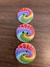Wooden Multicoloured Swirl