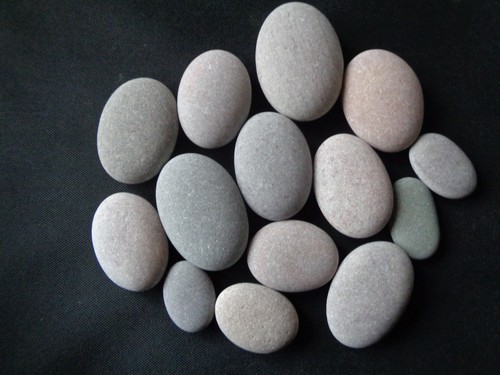 Smooth oval sea shore - smooth, /