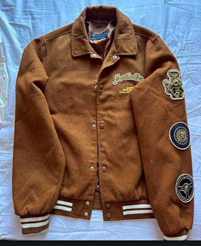 Asos brown varsity jacket - brown, xs