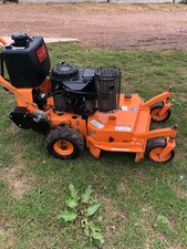 Scag SWM 32 Narrow Rough Cut Commercial Mower running Kawasaki fs541v engine 