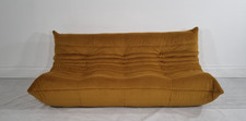 Ligne Roset 3 seater Togo in luxurious Gold velvet, excellent condition