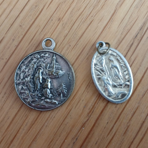 Vintage catholic medal lot - catholic,