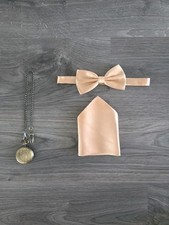 Mens Gatsby Accessories Bundle Pocket Watch, Bow Tie ,hankerchief