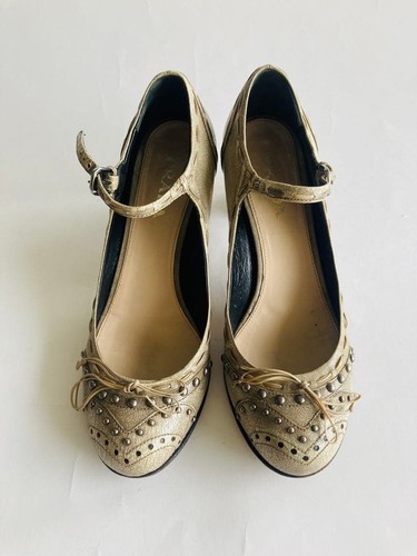 Prada studded pumps gray 1 - prada,