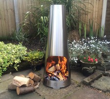 Outdoor chimenea log - outdoor,