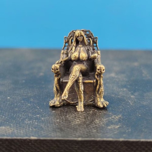 Brass snail shell charm - snail,