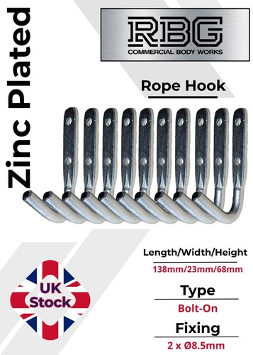 10x large rope hooks - 10x,