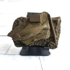 David Hughes Sculpture Trout Salmon Fishing Angling In Bronzed Resin