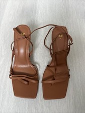 H&M Square Toe Thong Tan