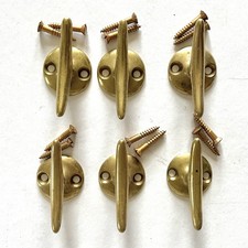 Lot 6 Vintage Brass Cleats w