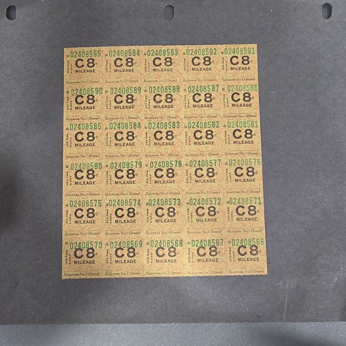 Wwii mileage ration - c8,