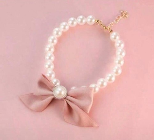Pets faux pearl necklace - pets,