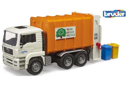 Bruder garbage truck rear - bruder,