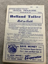 2 May 1956 Southport v Coventry City Friendly