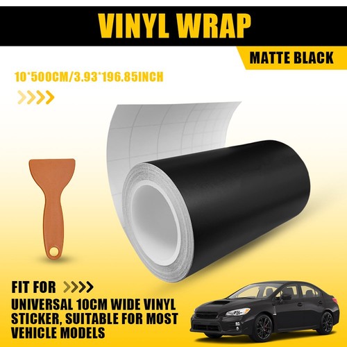 Matte black chroming vinyl - black, de-chroming