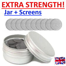 Tin EXTRA STRONG Steel Pipe Screen Filter Gauze Metal Bong Shisha Case 20mm 16mm