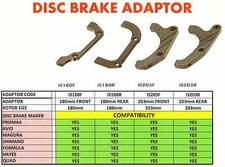 Disc brake adapters - disc,