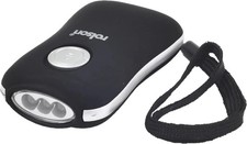 Rolson Torch Hand Press Wind Up Crank 3 LED Flashlight - Uk free delivery -