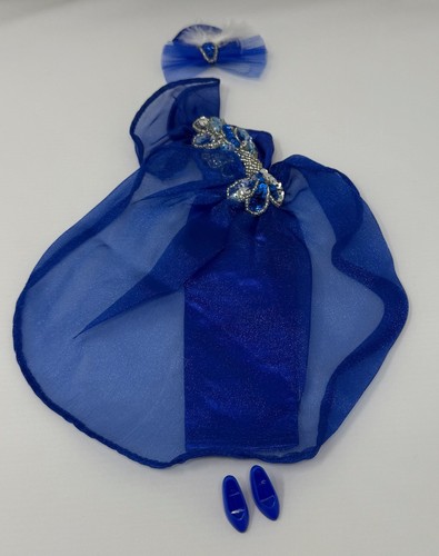 Doll clothes blue formal dress - clothes,