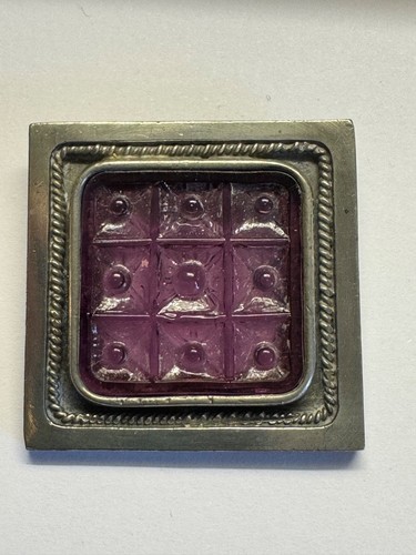 Vintage swedish pewter brooch - vintage,