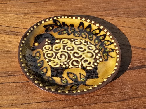 Vintage slipware earthenware - slipware,