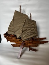 Vintage Boat  Wooden Model of