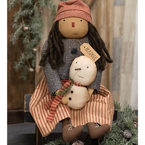 New primitive doll maddie with - primitive,