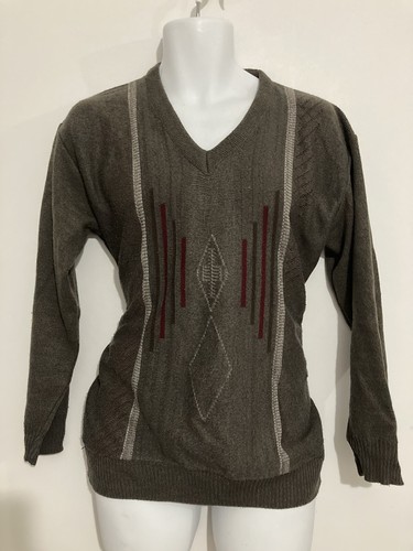 Vintage knitted jumper brown - vintage,