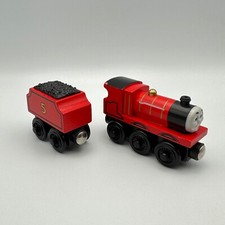 2PCS For Thomas&Friends James with Tender Wooden Railway Train Tank Engine