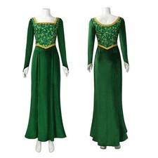 UK Princess Fiona Costume Shrek Cosplay Dress Halloween Fancy Dress Outfit Kids