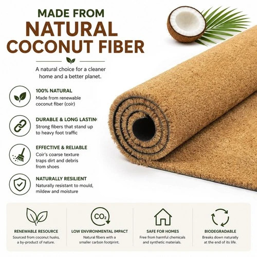 Coir door mat - mat, modern