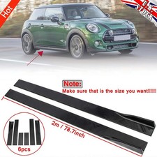 200cm Side Skirt Extension Splitter For Mini Cooper S R53 R55 R56 F55 F56 F57 #F
