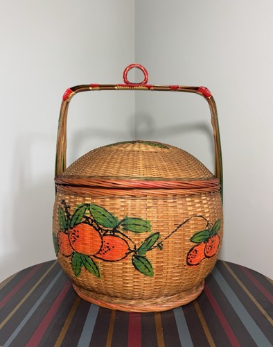Large antique chinese wicker - large,