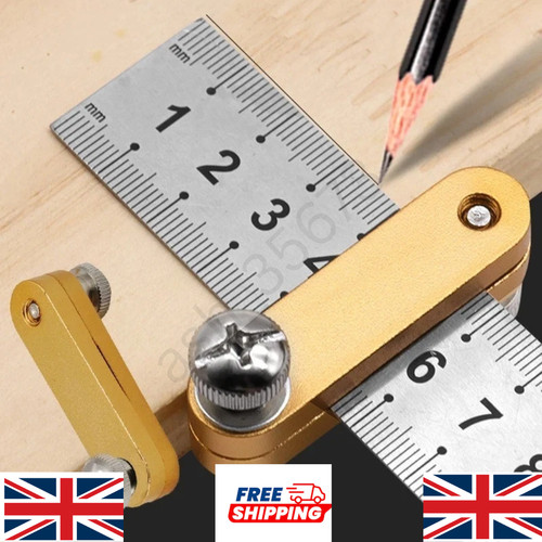Steel ruler positioning - steel, block