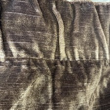 Velvet Curtains Dralon Vintage Chocolate Brown 44”-70” W x 72” Lined