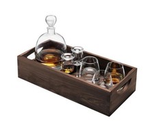 LSA Whisky Islay Connoisseur Set & Walnut Tray 0cl 0%