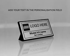 Custom Lego Name Plate Free