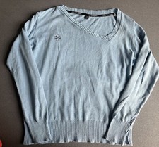 Alex Christopher Light Blue Side V Neck Jumper (medium) Judas Sinned