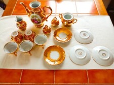Vintage Foreign Gold Tea Set, Bondware Fine Bone China, 13 Pcs Set