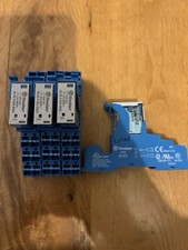FINDER 97.P2 Relay Base & Relay 46.52.9.024.0020 Relay 24V DC Job Lot x4