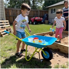 Kids Metal Wheelbarrow -