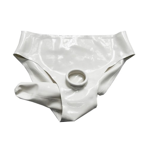 Mens latex briefs - mens, hole