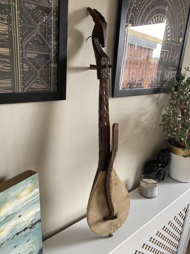 Antique wooden carved gusle - antique,