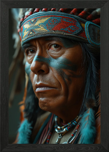 Native american portrait - american,