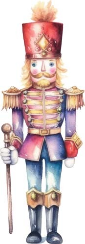 Christmas nutcracker wall art - christmas,