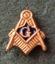 Masonic Tie Lapel Pin Badge